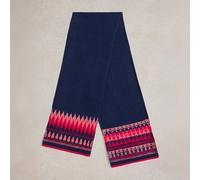 White Stuff Fairisle Knitted Scarf Navy Multi