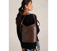 White Stuff female Leather Crossbody Bag - Brown, Brown