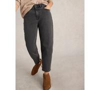 White Stuff female Mid Rise Straight Leg Tapered Jeans - 12REG - Black, Light Denim,Black