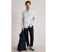 White Stuff Finsbury Geo Print Shirt Blue Print size M/R | Casual Shirts Outlet | Men | Blue M/R