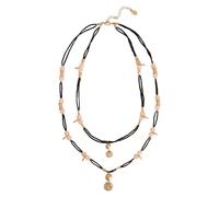 White Stuff Flora Charm Bead Necklace Black Multi size OS | Outlet | Women | Black OS