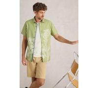 White Stuff Floral Border Ss Printed Shirt Green Print size M | Casual Shirts Outlet | Men | Green M