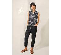 White Stuff Flowing Grasses Jersey Shirt Black Print size 6 | Tank Tops Outlet | Women | Black 6