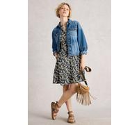 White Stuff Frances Dress Navy Multi size 8 REGULAR | Midi Dresses Outlet | Women | Blue 8 REGULAR