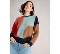 White Stuff Freya Abstract Jumper MULTI SIZE 12