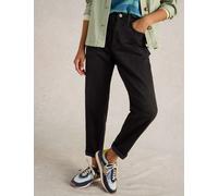 White Stuff Freya Mid Rise Straight Leg Jeans Black