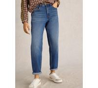 White Stuff Freya Mid Rise Straight Leg Jeans Med Blue Denim