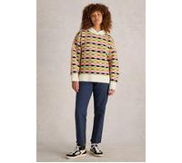 White Stuff Gina Geo Jumper Natural Multi size 16 | Knitted Sweaters Outlet | Women 16