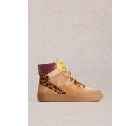 White Stuff Harriet Mid Top Trainer Brown Multi size 8 | Sneakers Outlet | Women | Brown 8