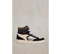 White Stuff Heidi Hi-top Trainer Black Multi size 6 | Sneakers Outlet | Women | Black 6