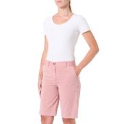 White Stuff Heidi Women's Chino Shorts - Comfortable Cotton and Spandex Casual Trousers - Practical Fit Knee Length - Medium Pink, Size 10/R