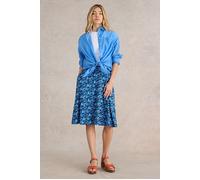 White Stuff Jade Eco Vero Jersey Skirt Blue Printed size 10 | Mini Skirts Outlet | Women | Blue 10