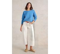 White Stuff Jana Jumper Mid Blue size 8 | Knitted Sweaters Outlet | Women | Blue 8