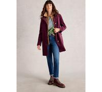 White Stuff Karla Velvet Coat DARK NAVY SIZE 16