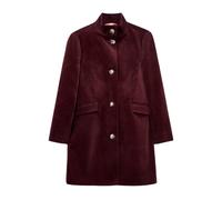 White Stuff Karla Velvet Coat Dark Plum size 6 REGULAR | Single Breasted Coats Outlet | Women | Magenta 6 REGULAR