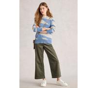 White Stuff Katie Abstract Jumper Blue Multi size 16 | Sweaters Outlet | Women | Blue 16