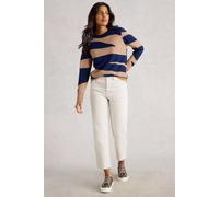 White Stuff Katie Abstract Jumper Navy Print size 14 | Knitted Sweaters Outlet | Women | Blue 14