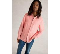 White Stuff Keswick Ls Linen Shirt Mid Pink size L | Formal Shirts Outlet | Men | White L