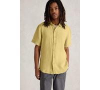 White Stuff Mens Keswick Short Sleeve Linen Shirt Light Green Size XXL