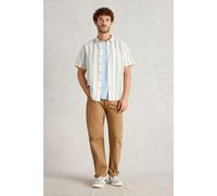 White Stuff Keswick Ss Stripe Linen Shirt Natural Multi size S | Formal Shirts Outlet | Men | White S