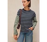 White Stuff Kim Stripe Long Sleeve Tee IVORY MULTI SIZE 10
