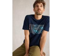 White Stuff Koi Fish Graphic Tee Navy Print size M | Print T-Shirts Outlet | Men | Blue M