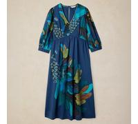 White Stuff Ladies Lucy Dress Teal Print