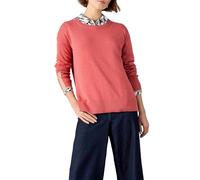 White Stuff Ladies Olive Green Jumper - Casual Knit Basic - Medium Pink - Size 10