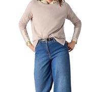 White Stuff Ladies Olive Green Pullover - Casual Basic Sweater for Any Occasion - LGT NAT - Size 14