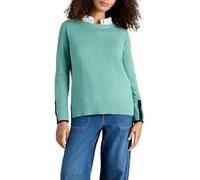 White Stuff Ladies Olive Green Sweater - Casual Knit Basic - Medium Teal - Size 14