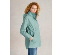 White Stuff Lexi Waterproof Coat DUSKY BLUE SIZE 18