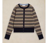 White Stuff Lois Fairisle Cardigan Navy Multi