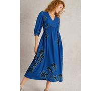 White Stuff Lucy Midi Dress Blue Print size 10 REGULAR | Midi Dresses Outlet | Women | Blue 10 REGULAR