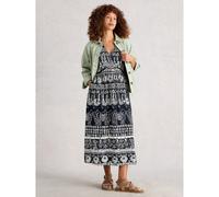 White Stuff Lucy Midi Dress NAVY SIZE 12