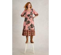 White Stuff Lucy Midi Dress Pink Print size 8 REGULAR | Midi Dresses Outlet | Women | Pink 8 REGULAR