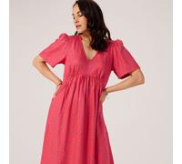 White Stuff Lucy Spot Midi Dress Standard BLUE MULTI SIZE 10