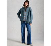 White Stuff Luna Denim Jacket LIGHT NATURAL SIZE 10