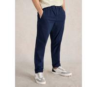 White Stuff male Straight Fit Elasticated Waist Trousers - 38REG - Navy, Navy,Purple