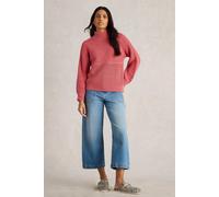 White Stuff Marley Mix Cotton Jumper Mid Pink size 22 | Sweaters Outlet | Women | Pink 22