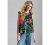 White Stuff Matilda Vest GREEN MULTI SIZE 10