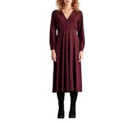 White Stuff Megan Classic Midi Length Cotton Modal Jersey Pull-On Dress, Pink Mlt, 12