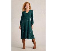 White Stuff Megan Embroidered Jersey Dress Teal Multi size 10 REGULAR | Midi Dresses Outlet | Women | Cyan 10 REGULAR