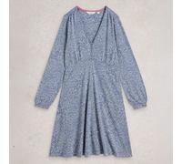 White Stuff Megan Jersey Dress Blue Multi
