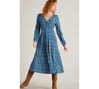 White Stuff Megan Jersey Dress Blue Multi size 18R | Midi Dresses Outlet | Women | Blue 18R