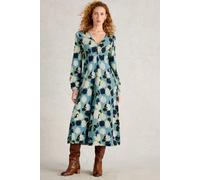 White Stuff Megan Jersey Dress Blue Print size 12 REGULAR | Midi Dresses Outlet | Women | Blue