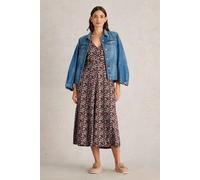 White Stuff Megan Jersey Dress Green Multi size 12R | Midi Dresses Outlet | Women | Green 12R