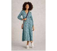 White Stuff Megan Jersey Midi Dress Navy Print size 8 REGULAR | Midi Dresses Outlet | Women | Blue