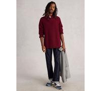 White Stuff Men's Berkley Shawl Neck Jumper DARK RED EXTRA SMALL