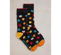 White Stuff Men's Christmas Spot in a Cracker BLACK MULTI SIZE 10 TO 12