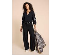 White Stuff Millie Mix Embroidered Top Black size 8 | Blouses Outlet | Women | Black 8